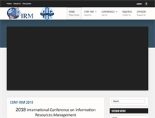 Tablet Screenshot of conf-irm.org